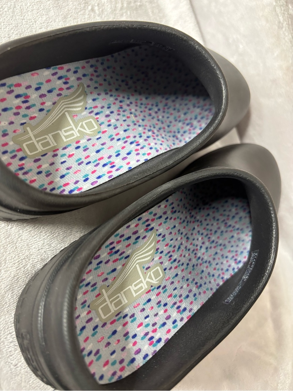 Dansko Kaci Black Molded Slip Resistant Nursing Clogs Women's 38 US 7.5-8 - Picture 11 of 16